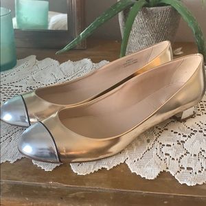 J. Crew “Janey” Metallic Flats